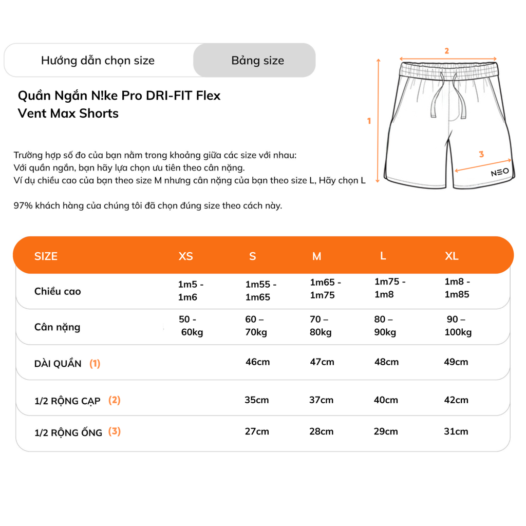 Quần Ngắn NK Pro DRI-FIT Flex Vent Max Shorts