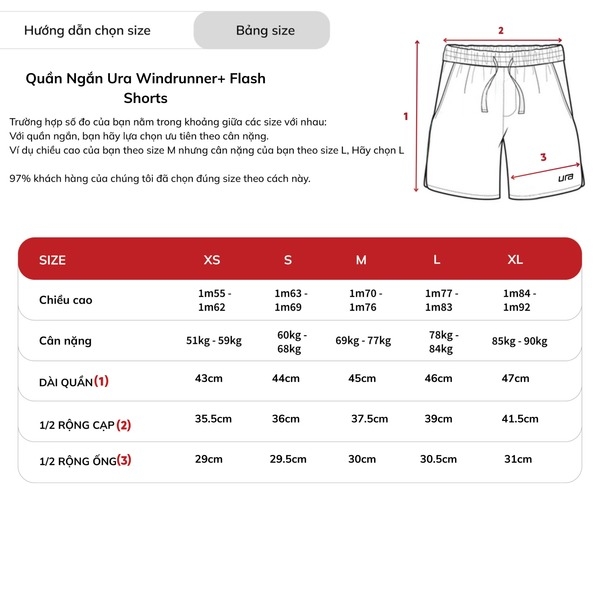Quần Ngắn Ura Windrunner+ Flash Shorts