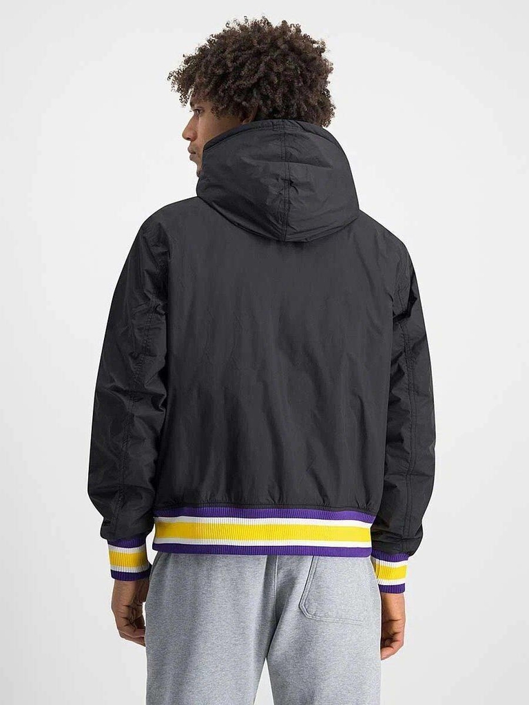 Áo Phao NK Los Angeles Lakers Courtside NBA Hooded Winter Puffer Jacket