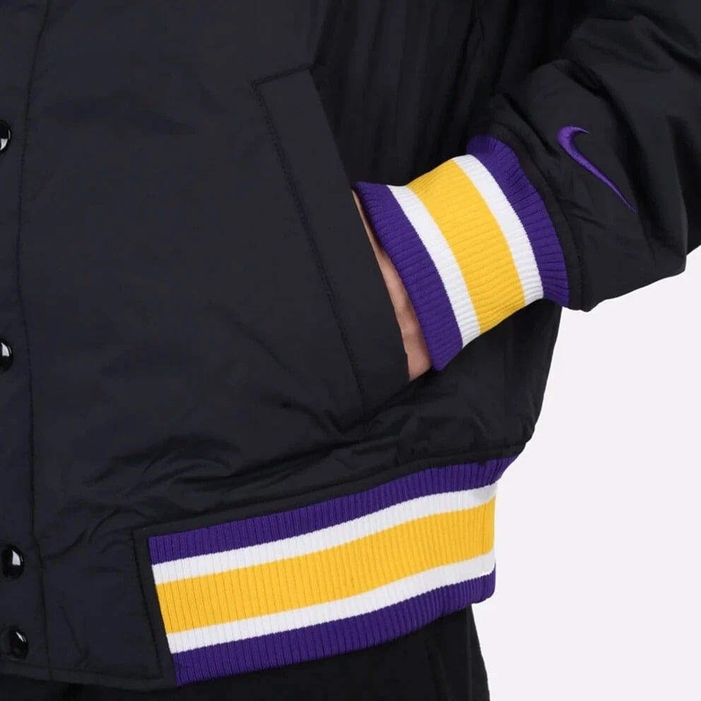 Áo Phao NK Los Angeles Lakers Courtside NBA Hooded Winter Puffer Jacket