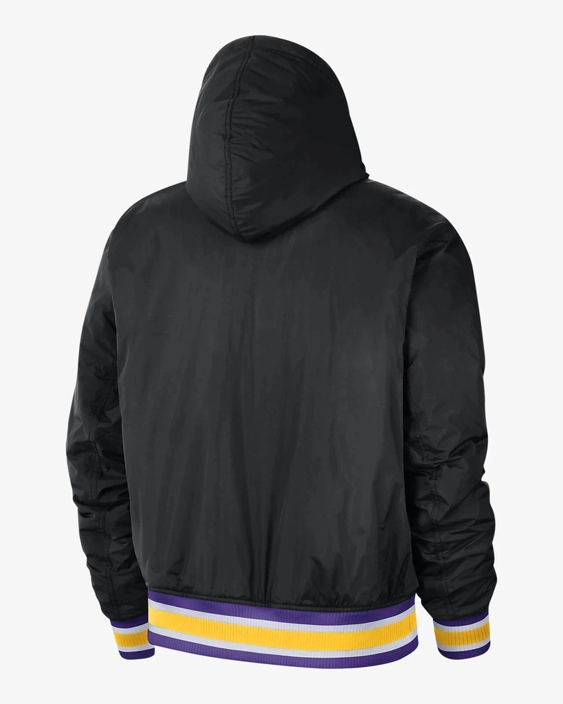 Áo Phao NK Los Angeles Lakers Courtside NBA Hooded Winter Puffer Jacket
