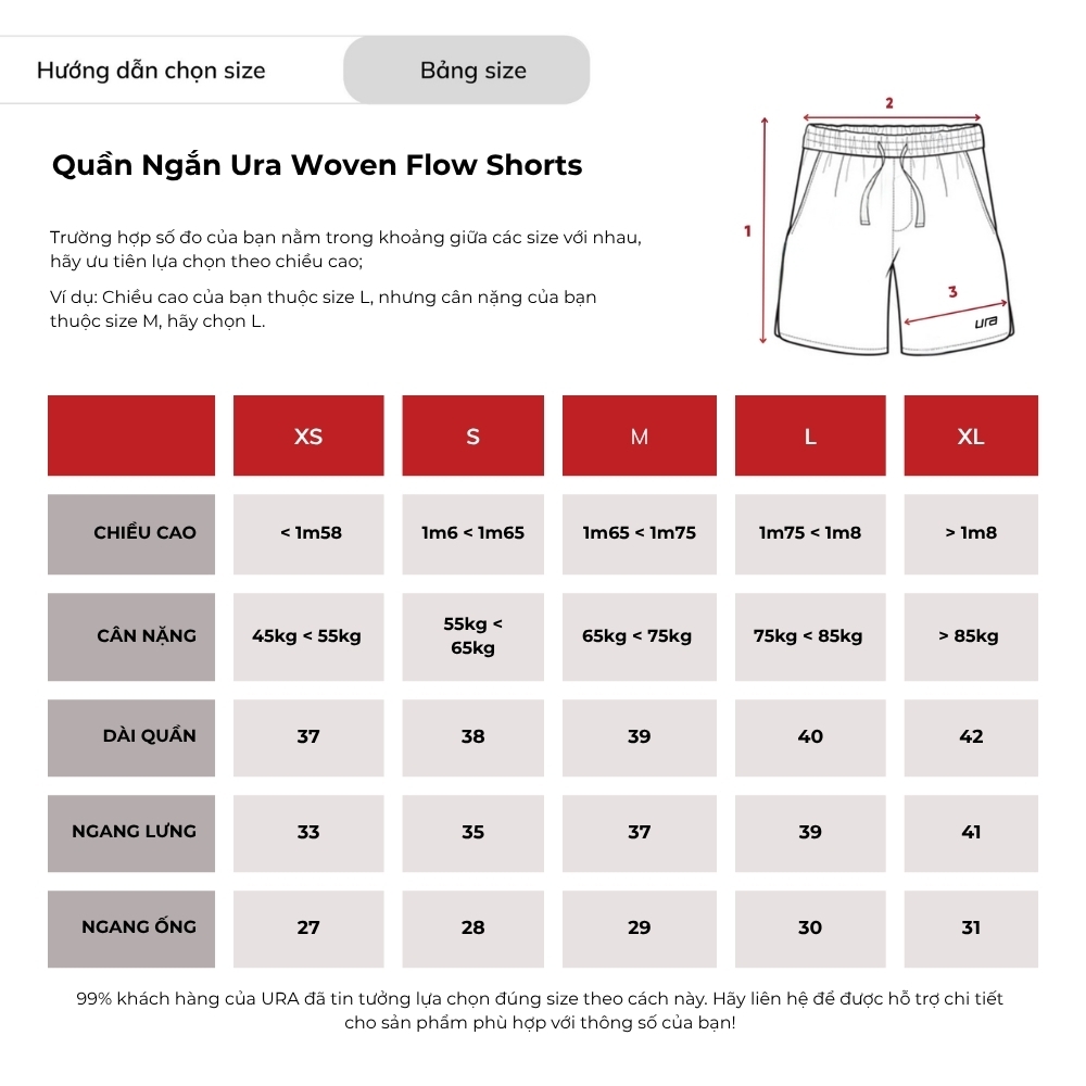Quần Ngắn Ura Woven Flow Shorts
