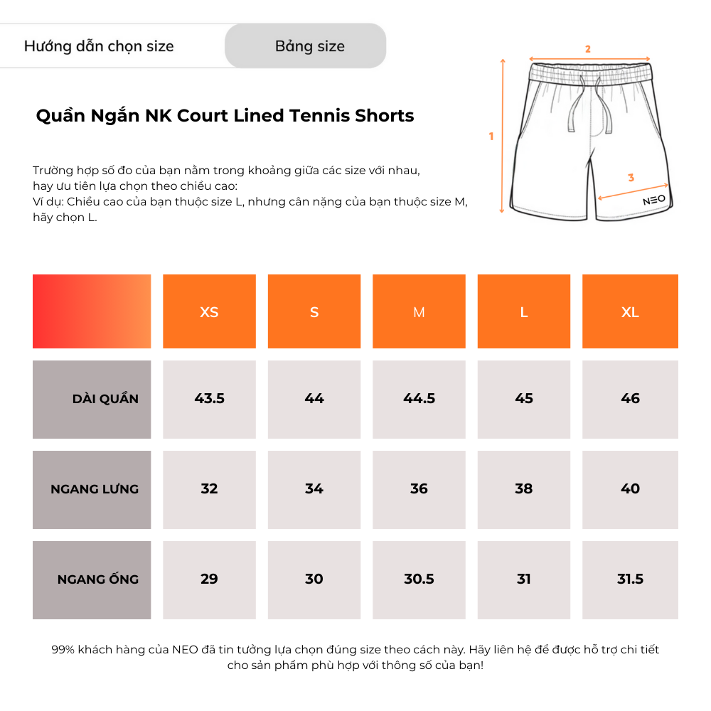 Quần Ngắn NK Court Lined Advantage Tennis Shorts