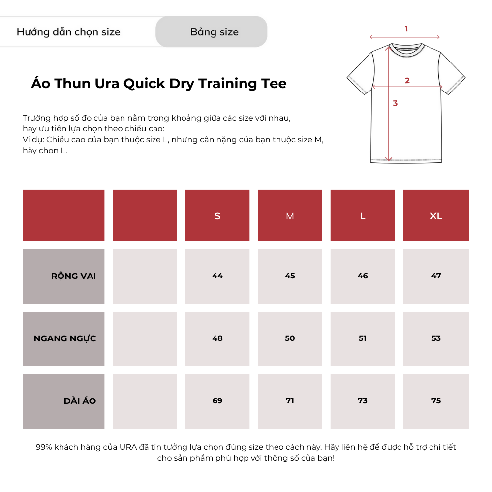 Áo Thun Ura Quick Dry Training Tee
