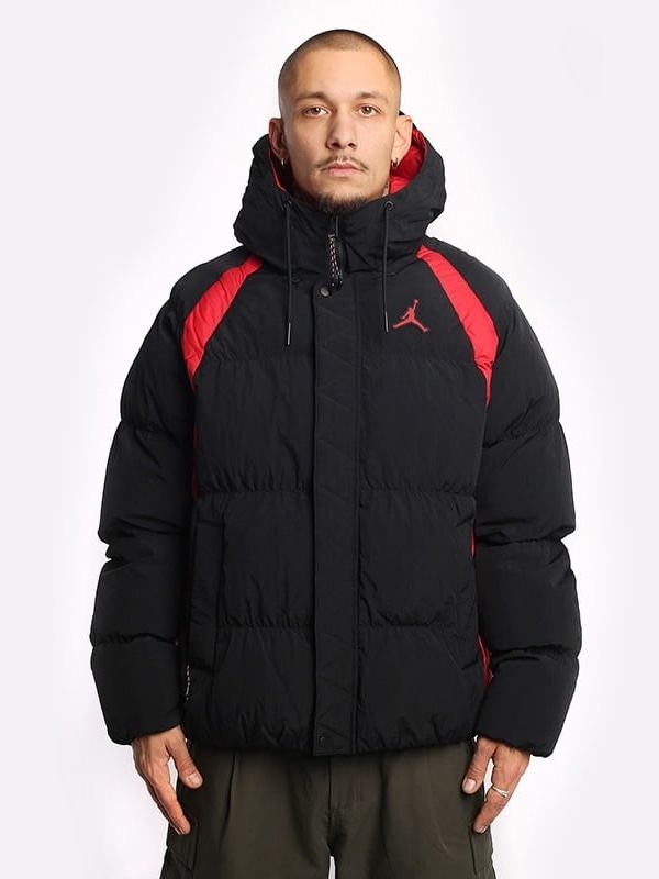 Áo Phao Air JD Wide Stripe Zipper Hooded Winter Jacket