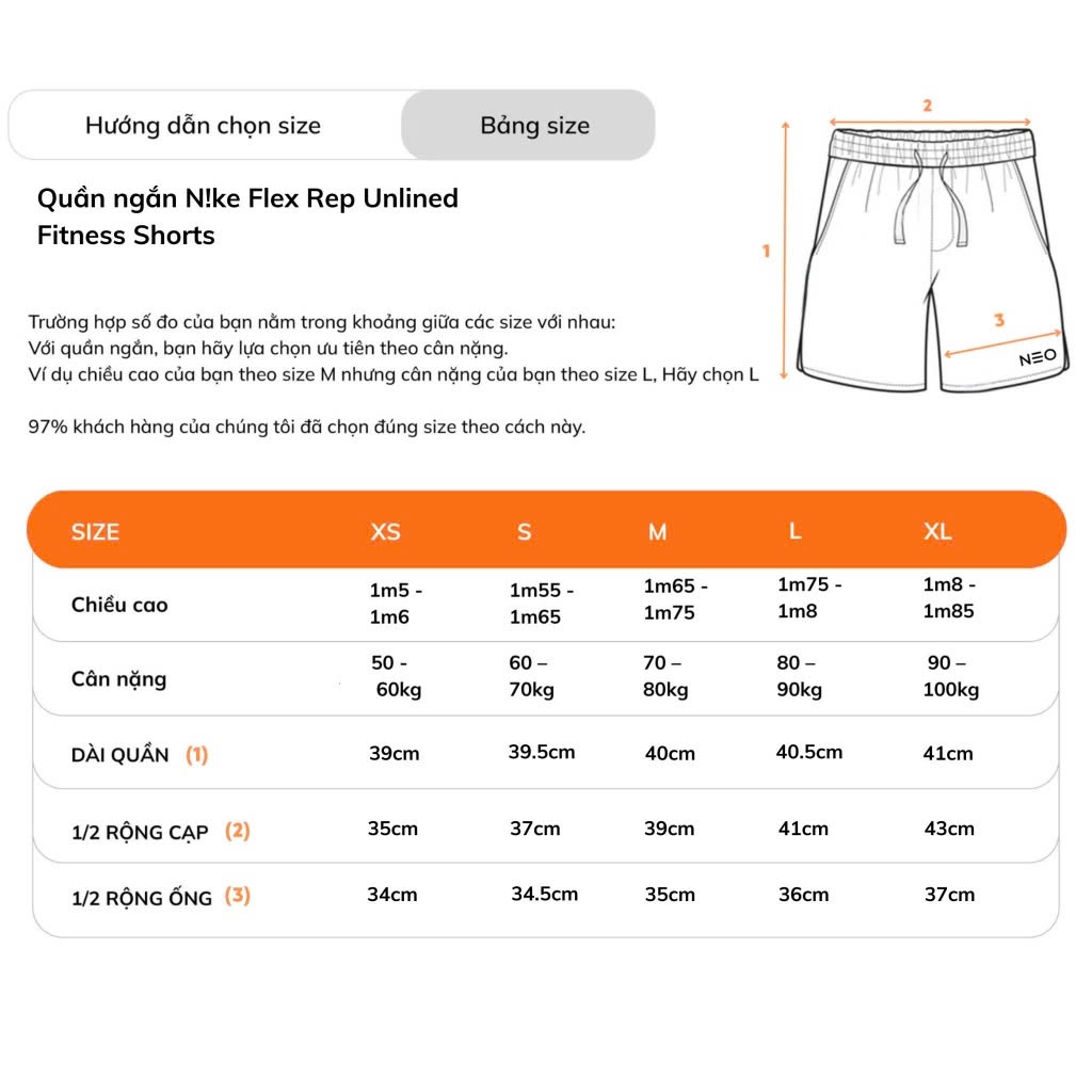 Quần Ngắn NK Flex Rep Unlined Fitness Shorts