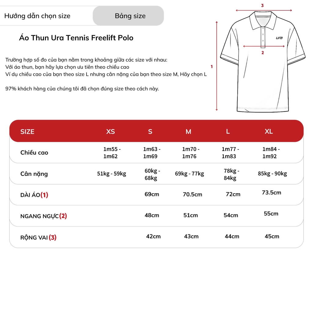 Áo Thun Ura Tennis Freelift Polo