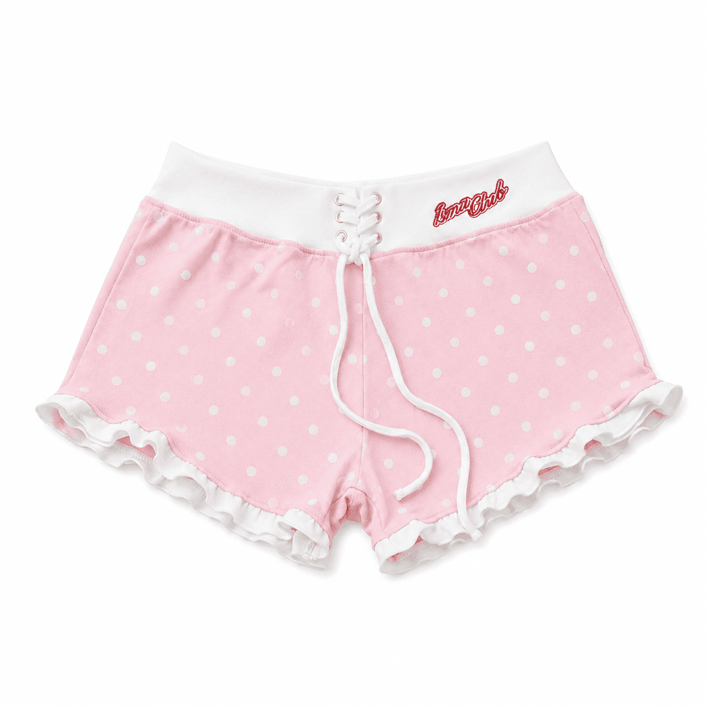 [NEW ARRIVAL] Quần Short Nữ Hoạ Tiết Chấm Bi Thêu 