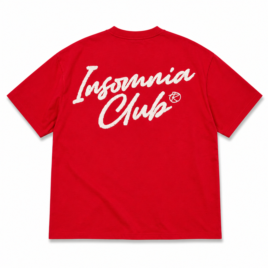 Áo Thun Boxy 280GSM Thêu Xù Ver 2 INSOMNIA Unisex Local Brand - TS029