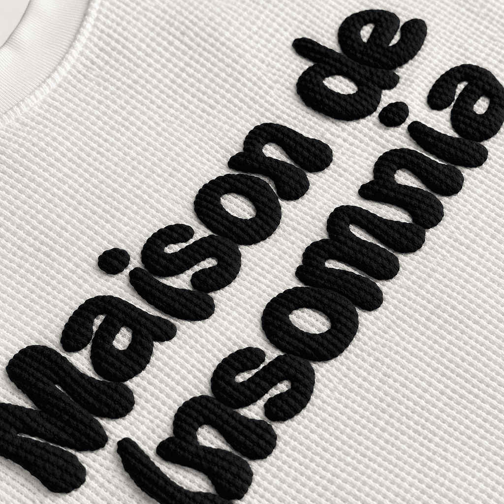 [NEW ARRIVAL] Áo Thun Waffle Cotton In Phồng Maison De Insomnia Form Boxy Unisex - TS079