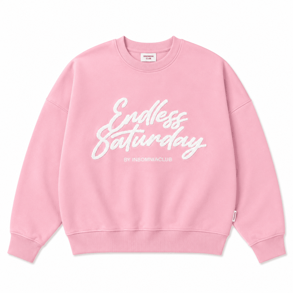Áo Nỉ Sweater Thêu Xù Endless Saturday INSOMNIA Form Boxy Chất Nỉ Bông Nam Nữ Unisex - HD007