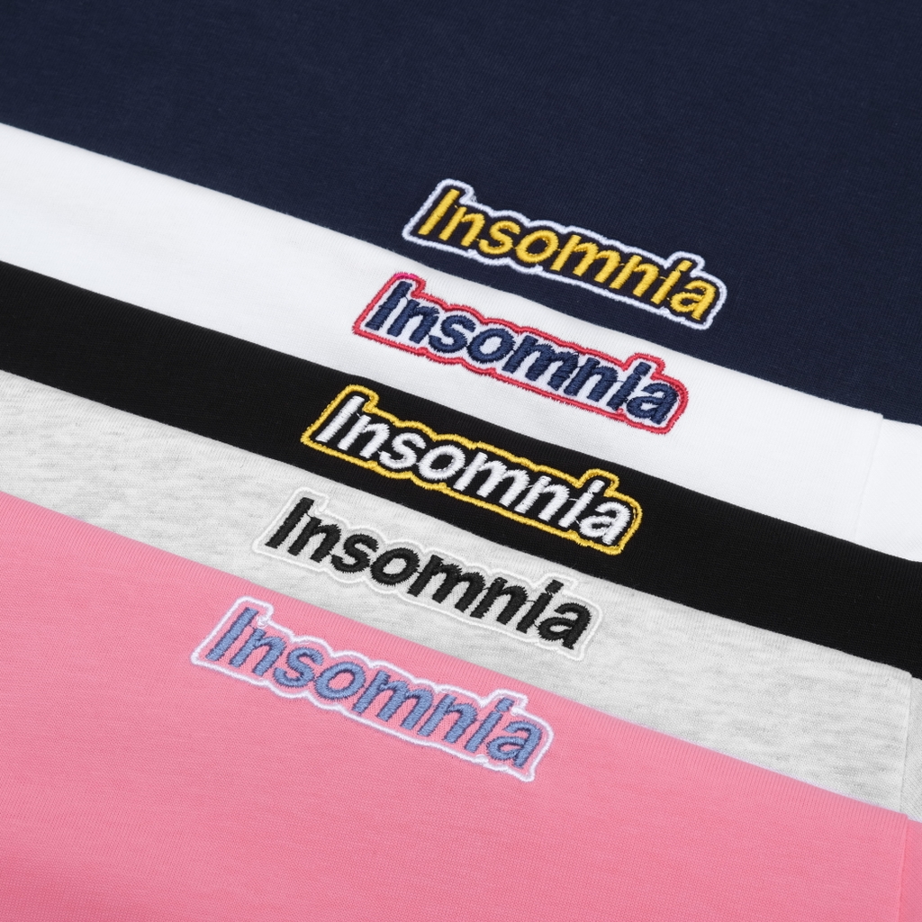 [NEW ARRIVAL] Áo Thun Local Brand INSOMNIA Form Boxy Thêu Xù Ver4 250Gsm Cotton - TS061