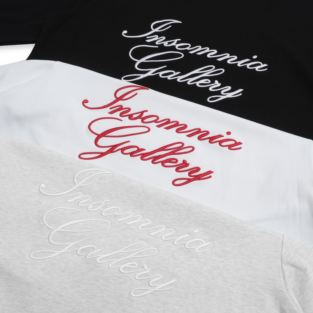 [NEW ARRIVAL] Áo Thun Tay Dài Long Sleeve Thêu 3D INSOMNIA Gallery Form Boxy - TS064