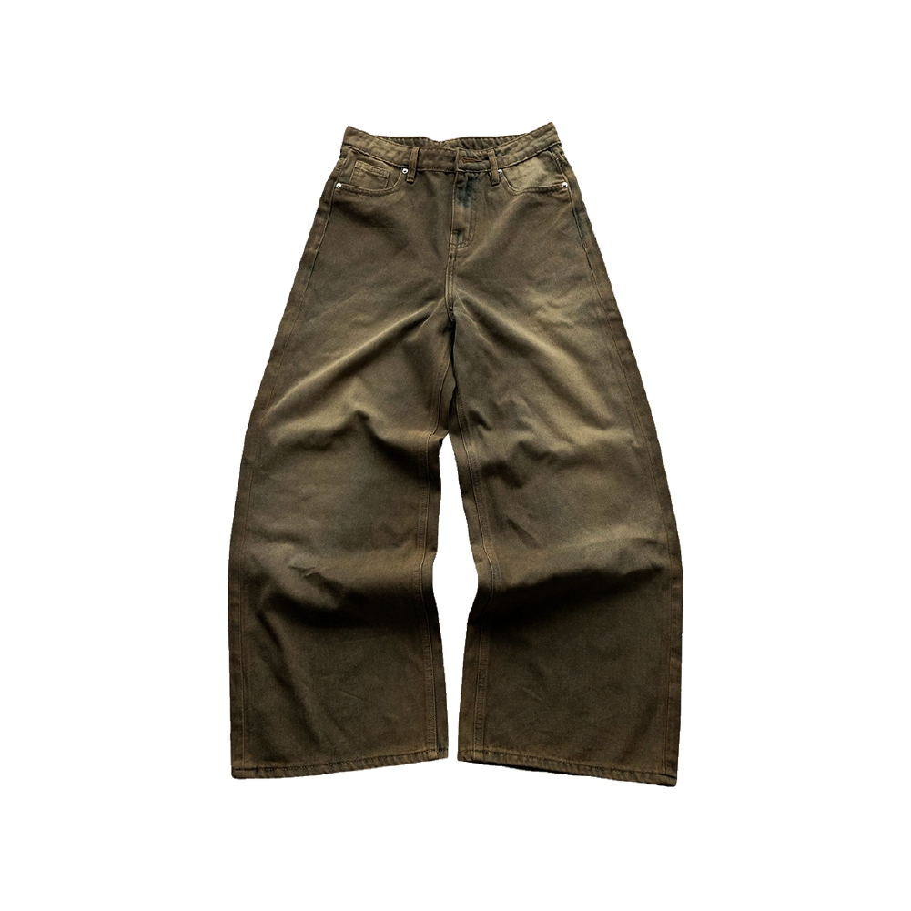Quần Jean Wash INSOMNIA Ống Suông Rộng Unisex - PS020