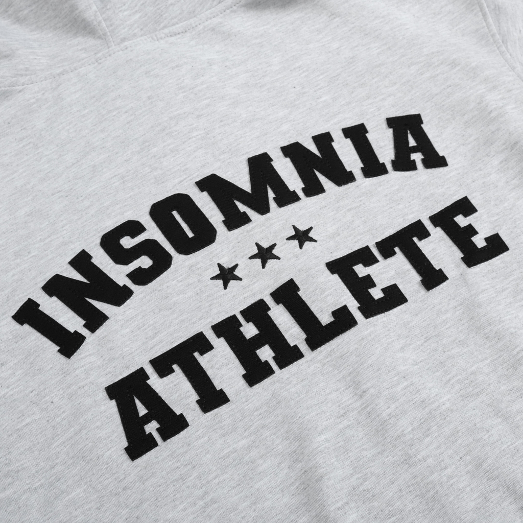 Áo Hoodie Zip 2 Da Form Boxy INSOMNIA Thêu Đắp Chữ Athlete - HD011