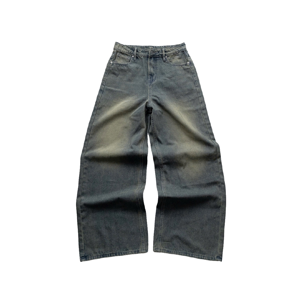 Quần Jean Wash INSOMNIA Ống Suông Rộng Unisex - PS020