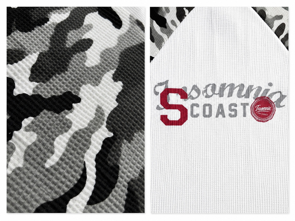 [NEW ARRIVAL] Áo Thun Tay Dài Raglan Camo Cotton Waffle Form Boxy Unisex - TS082