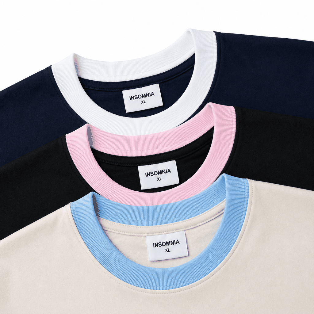 [NEW ARRIVAL] Áo Thun Boxy Phối Cổ Lucky Girl INSOMNIA CLUB 250Gsm Cotton - TS068