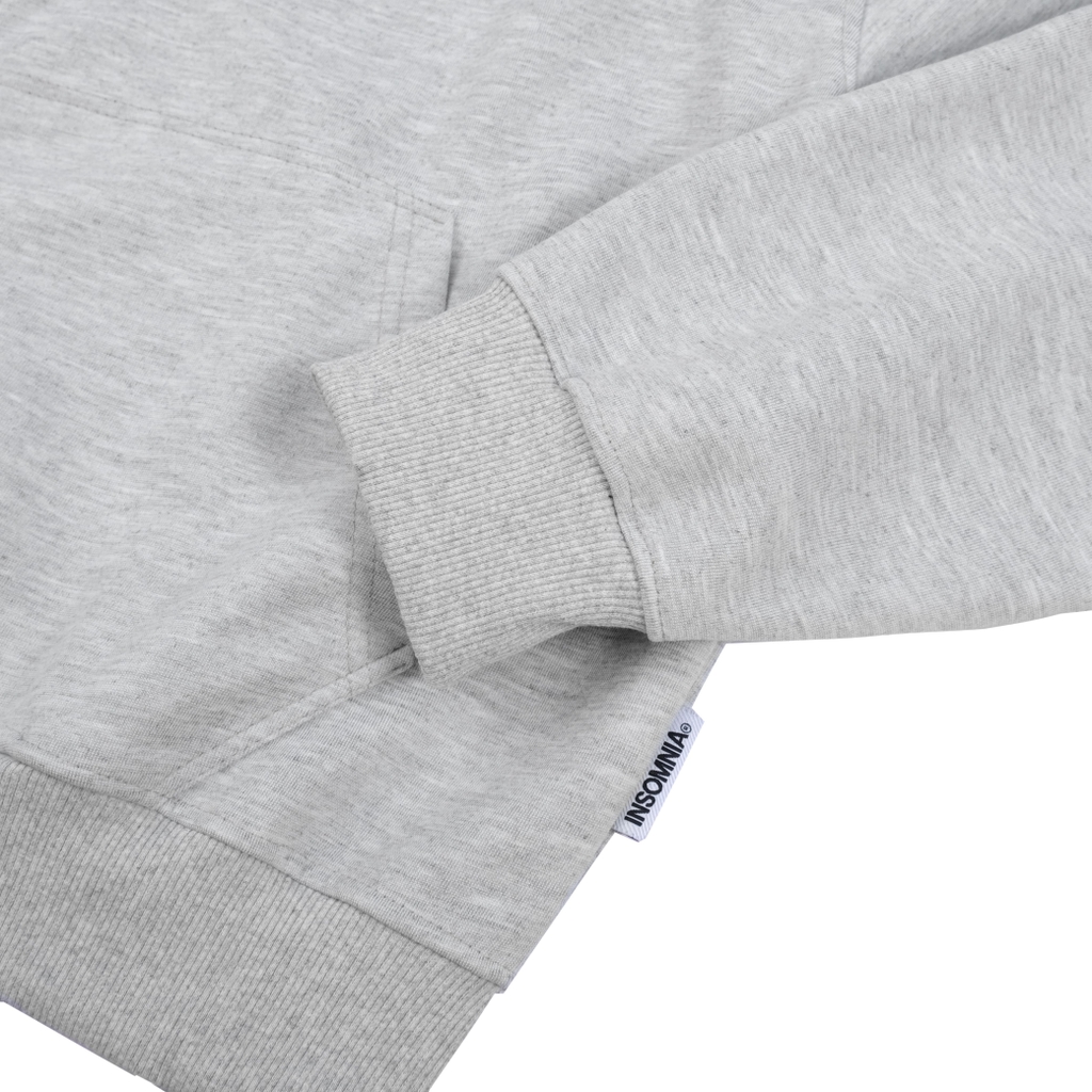 Áo Hoodie Zip 2 Da Form Boxy INSOMNIA Thêu Đắp Chữ Athlete - HD011