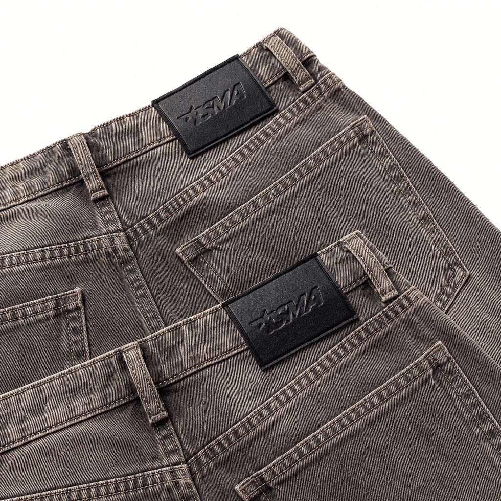 Quần Jean Wash INSOMNIA Ống Suông Rộng Unisex - PS020