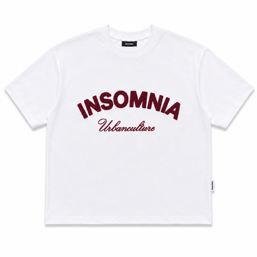 Áo Thun Boxy 280GSM Thêu Xù Ver 3 INSOMNIA Unisex Local Brand - TS032