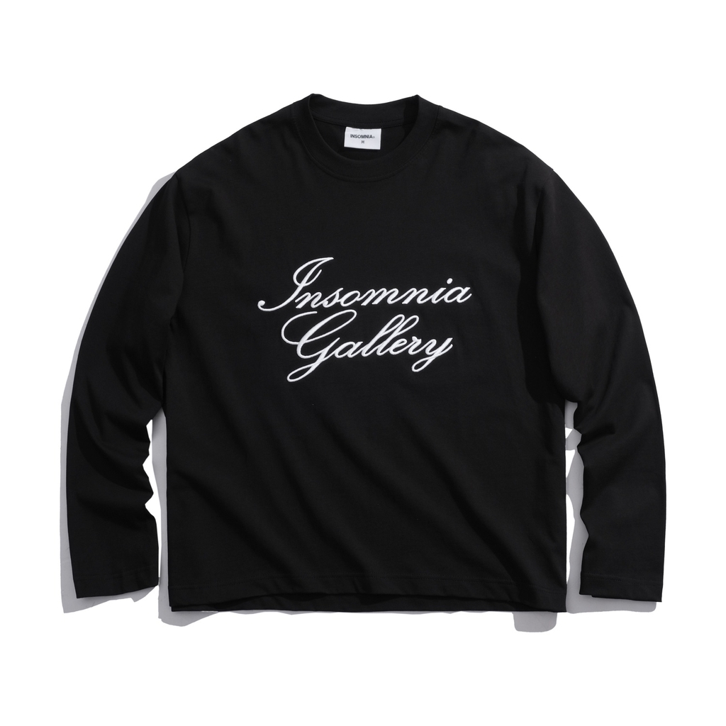 [NEW ARRIVAL] Áo Thun Tay Dài Long Sleeve Thêu 3D INSOMNIA Gallery Form Boxy - TS064