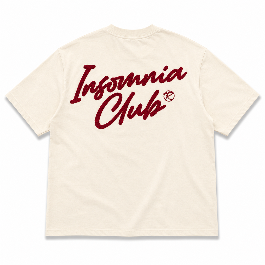 Áo Thun Boxy 280GSM Thêu Xù Ver 2 INSOMNIA Unisex Local Brand - TS029