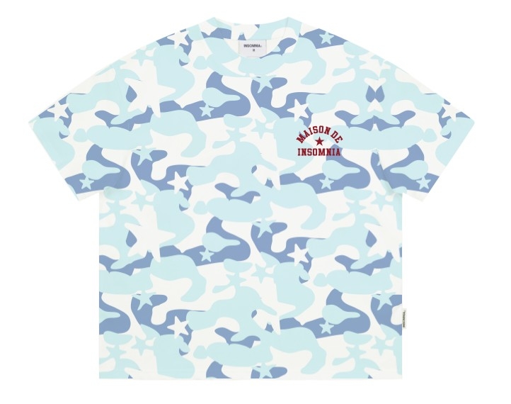 [NEW ARRIVAL] Áo Thun Boxy Camo MAISON DE INSOMNIA Club 250Gsm Cotton - TS075