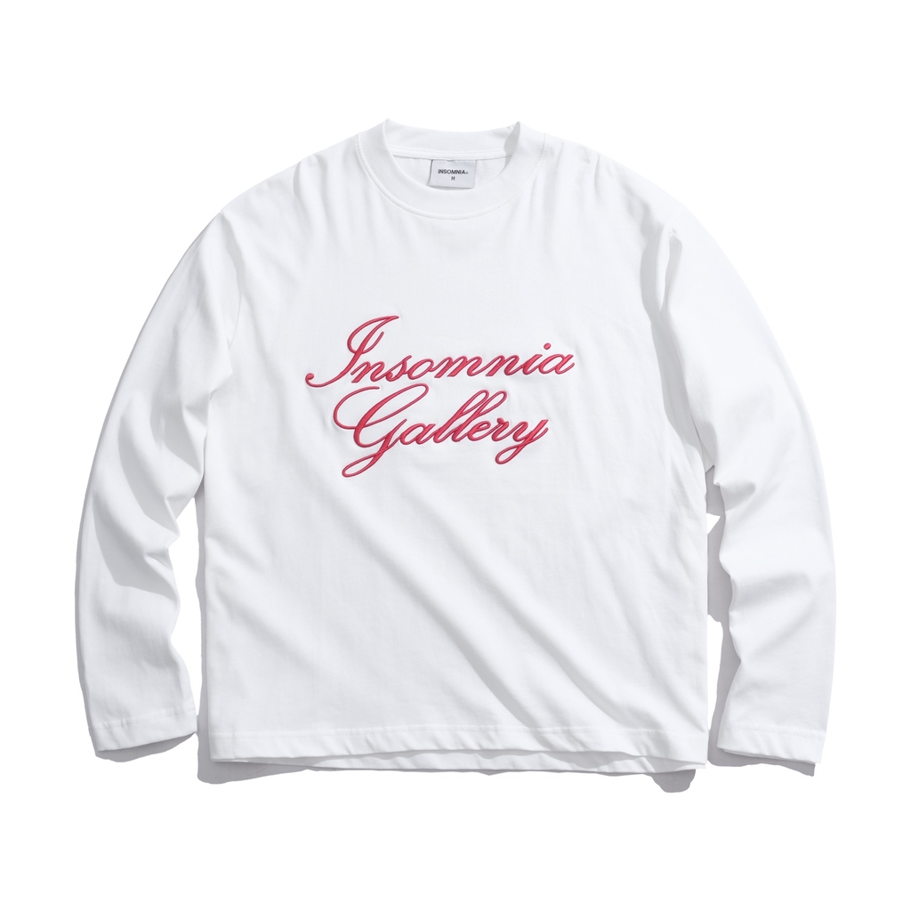 [NEW ARRIVAL] Áo Thun Tay Dài Long Sleeve Thêu 3D INSOMNIA Gallery Form Boxy - TS064