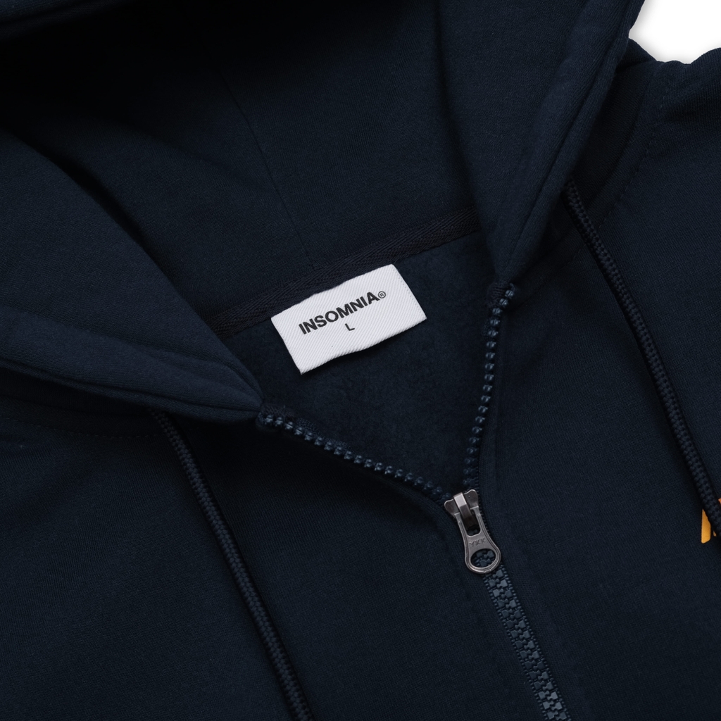 [NEW ARRIVAL] Áo Khoác Nỉ Bông Hoodie Zip INSOMNIA Form Boxy Cánh Dơi - HD015