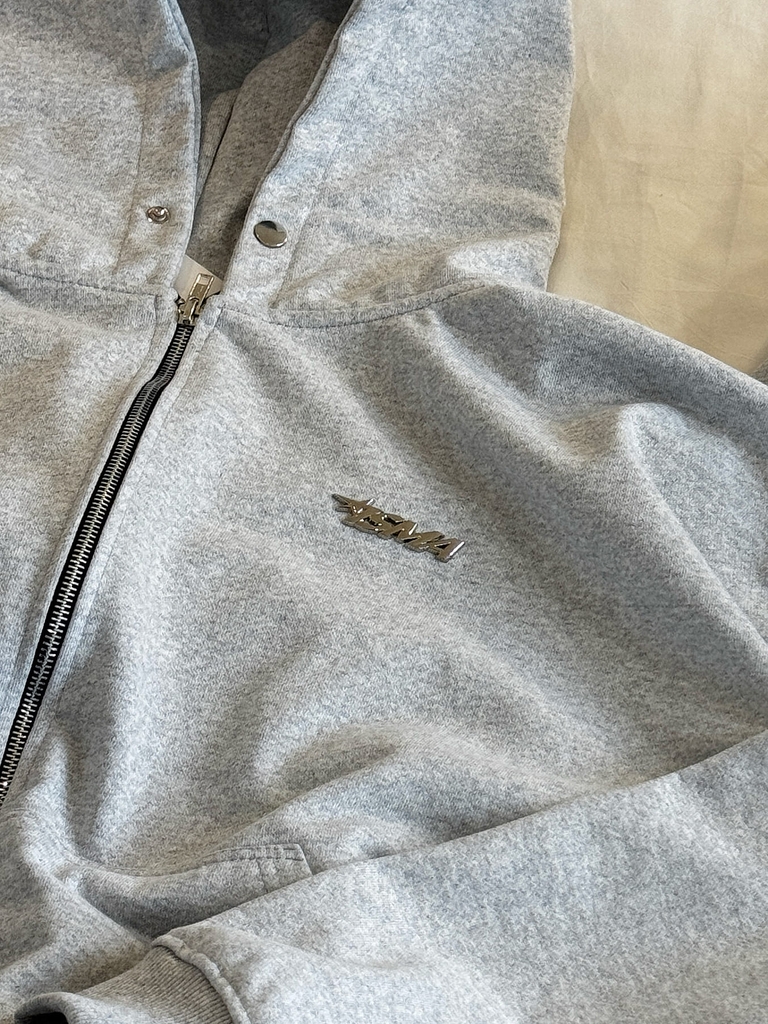 [NEW ARRIVAL] Áo Khoác Hoodie Zip Nỉ Cua 420GSM INSOMNIA Logo Kim Loại Form Boxy Cánh Dơi Unisex - HD017