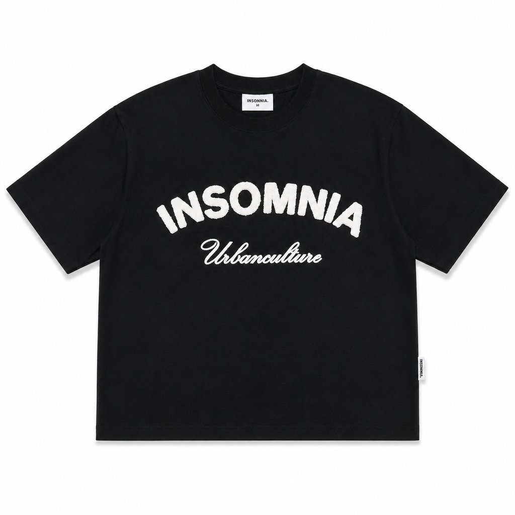 Áo Thun Boxy 280GSM Thêu Xù Ver 3 INSOMNIA Unisex Local Brand - TS032