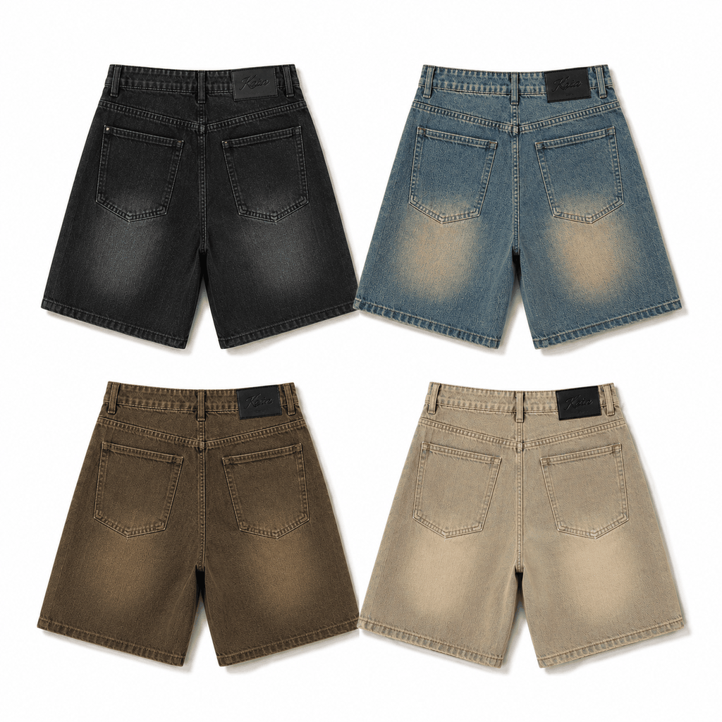 Quần Jean Wash INSOMNIA Form Lửng Ống Rộng Unisex - PS021
