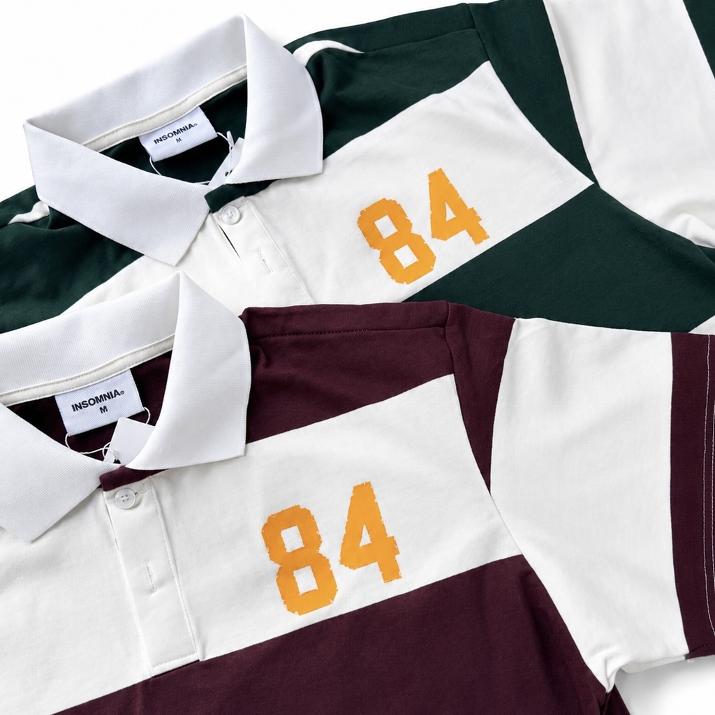 [NEW ARRIVAL] Áo Polo Dệt Cotton Sọc Form Boxy In Charm INSOMNIA Unisex - TS080
