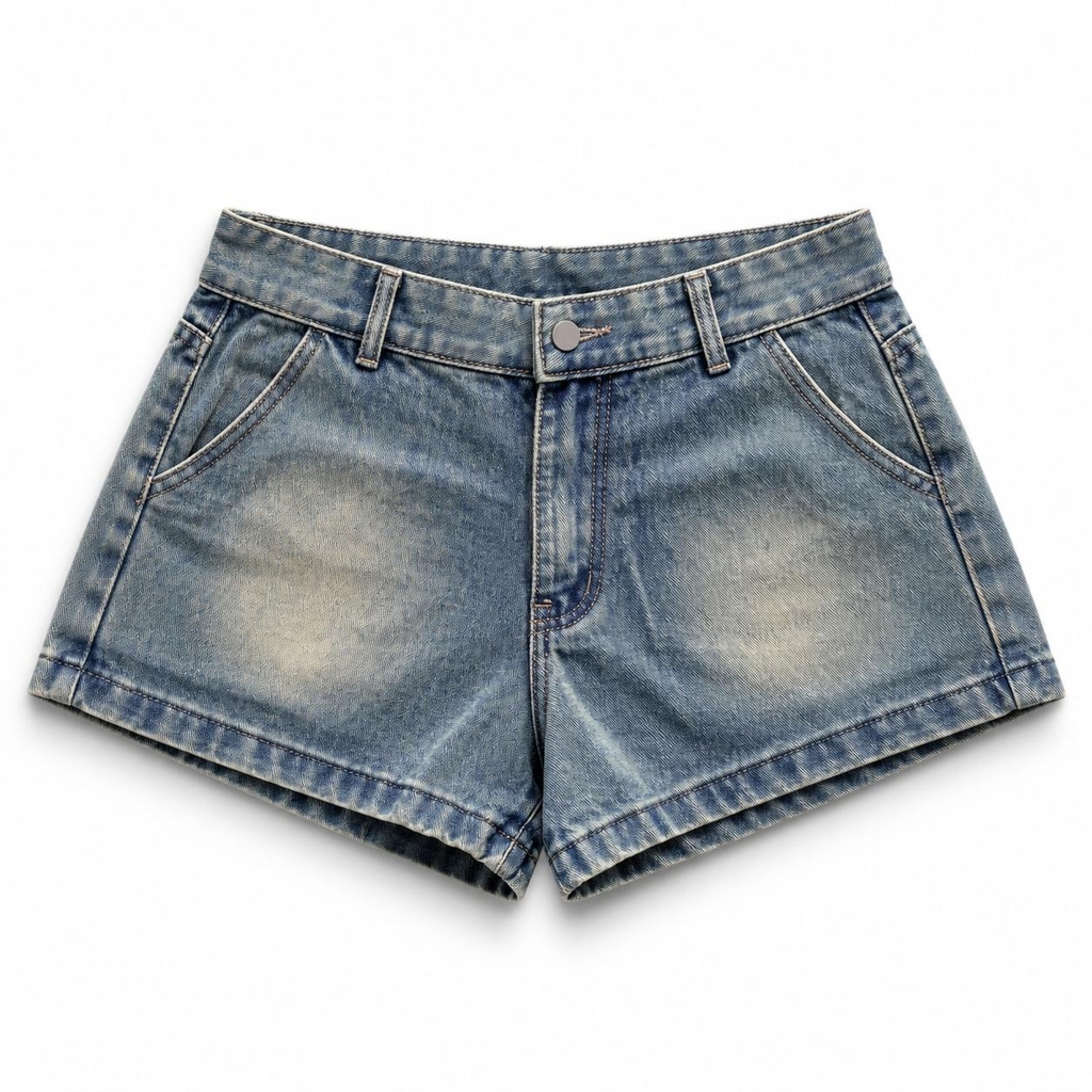 [NEW ARRIVAL] Quần Short Jean Nữ Denim Mood Cạp Trễ INSOMNIA - PS034