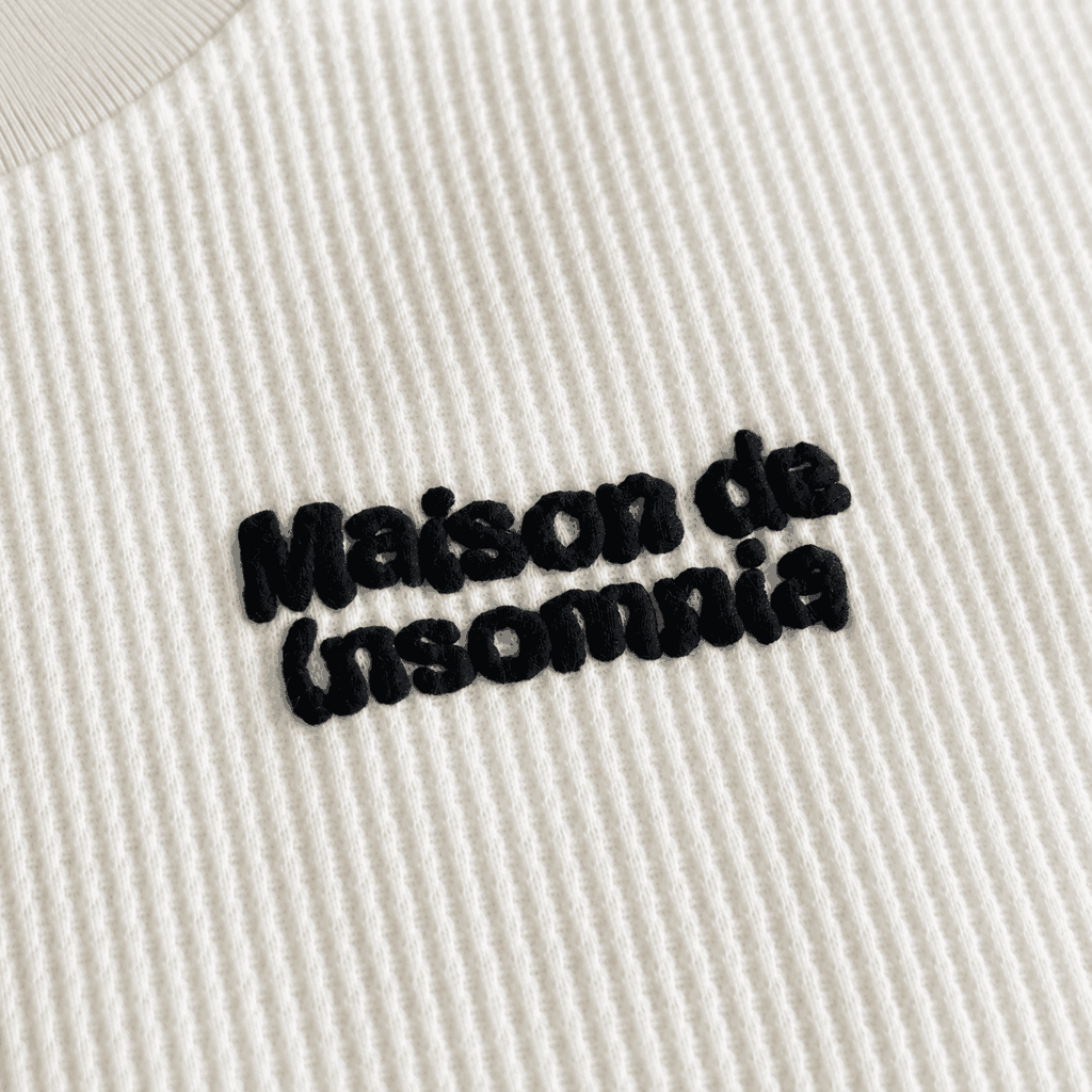 [NEW ARRIVAL] Áo Thun Waffle Cotton In Phồng Maison De Insomnia Form Boxy Unisex - TS079