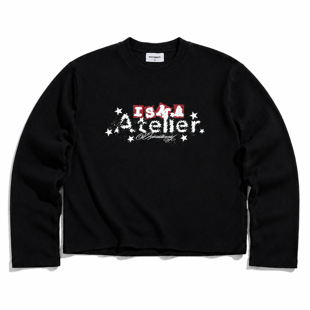 [NEW ARRIVAL] Áo Thun Long Sleeve Cotton Waffle In Lụa Trame ISMA Atelier - TS090