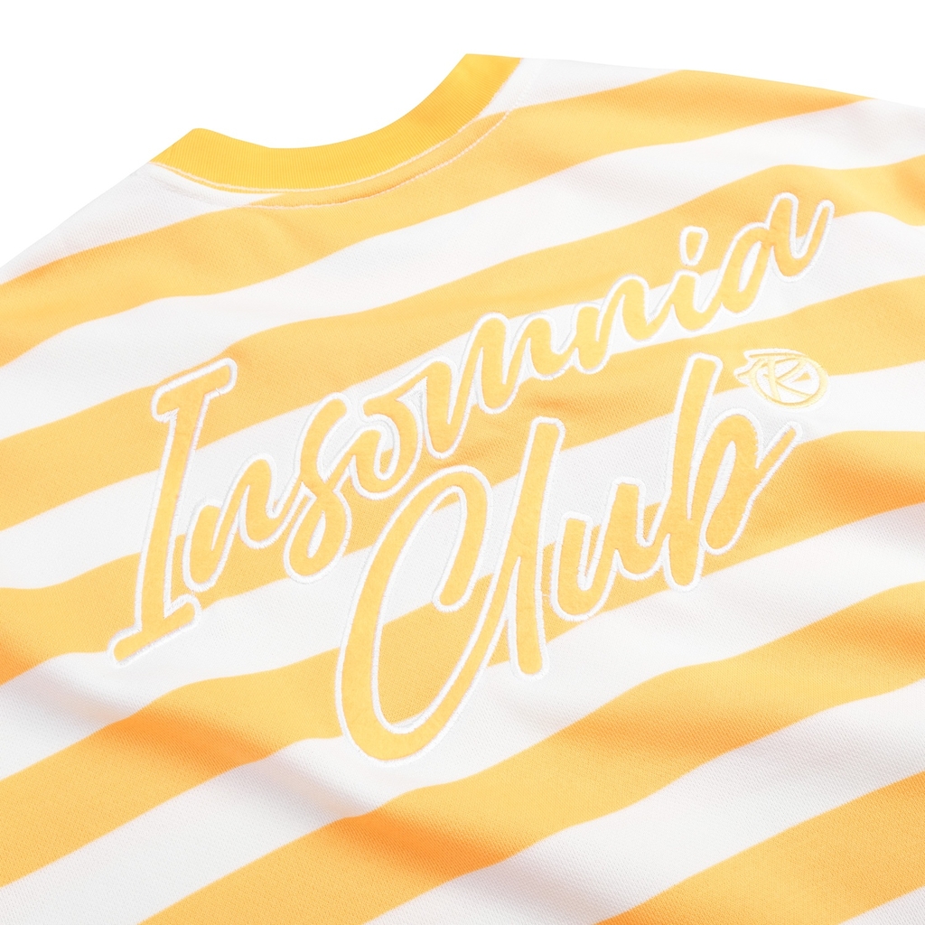 [NEW ARRIVAL] Áo Thun Sọc Thêu Đắp Chữ INSOMNIA Form Boxy Unisex - TS059