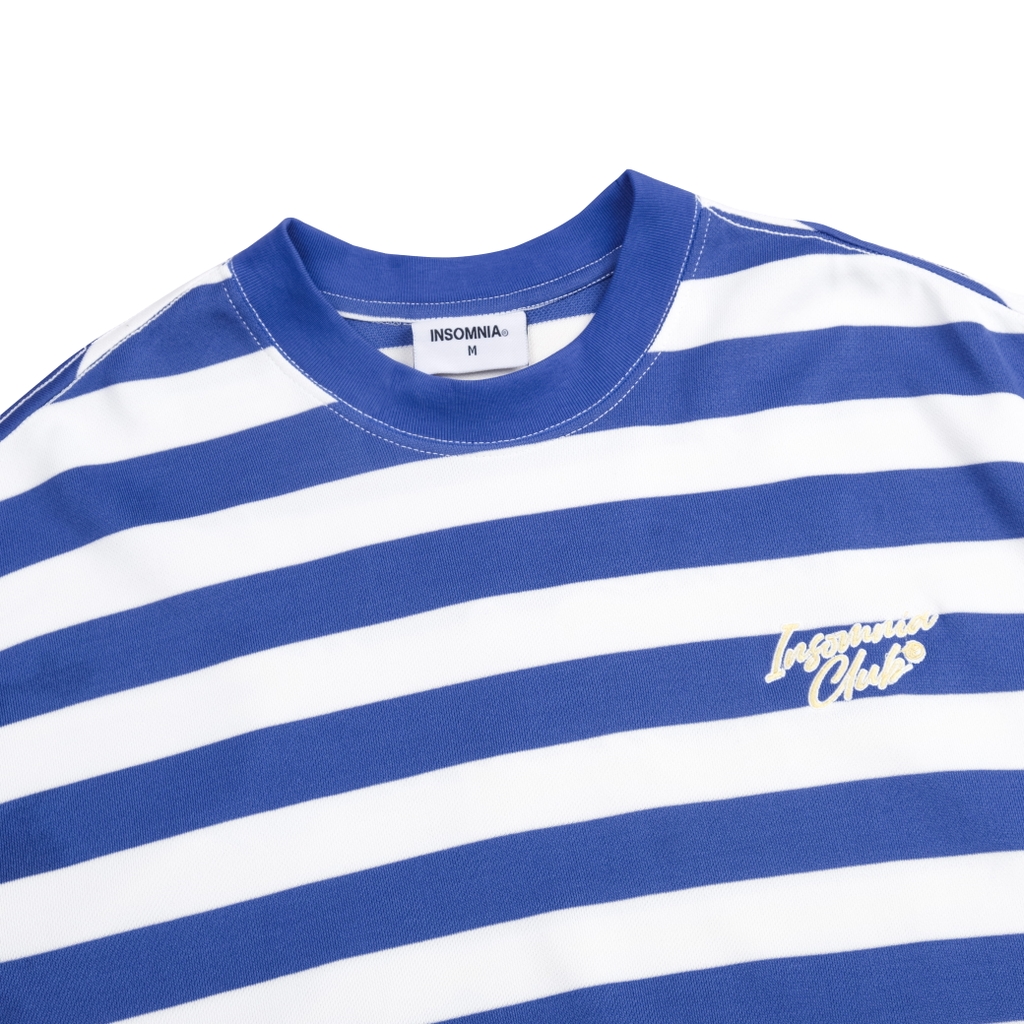 [NEW ARRIVAL] Áo Thun Sọc Thêu Đắp Chữ INSOMNIA Form Boxy Unisex - TS059