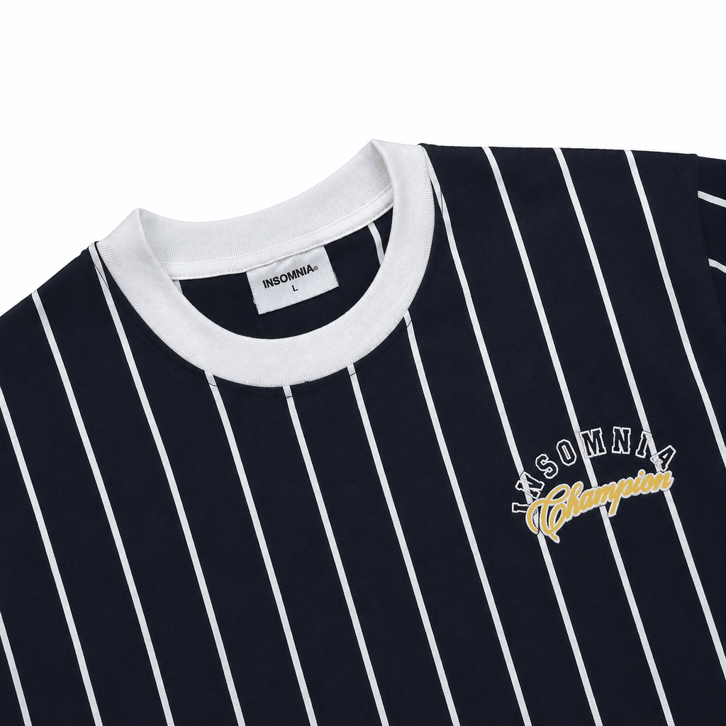 [NEW ARRIVAL] Áo Thun Boxy Cotton Sọc Bóng Chày 