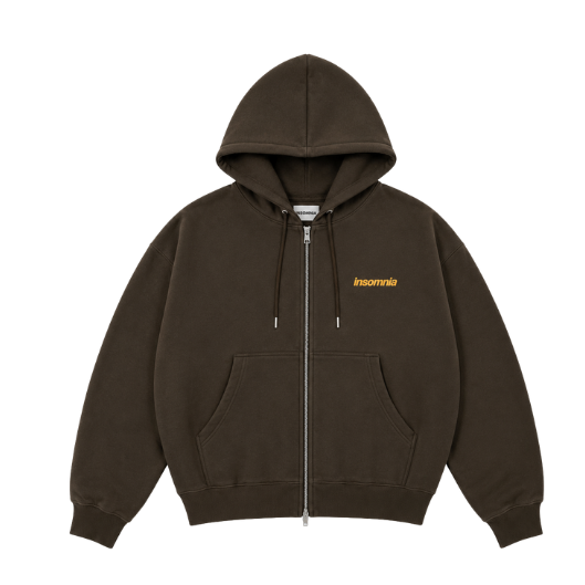 [NEW ARRIVAL] Áo Khoác Nỉ Bông Hoodie Zip INSOMNIA Form Boxy Cánh Dơi - HD015