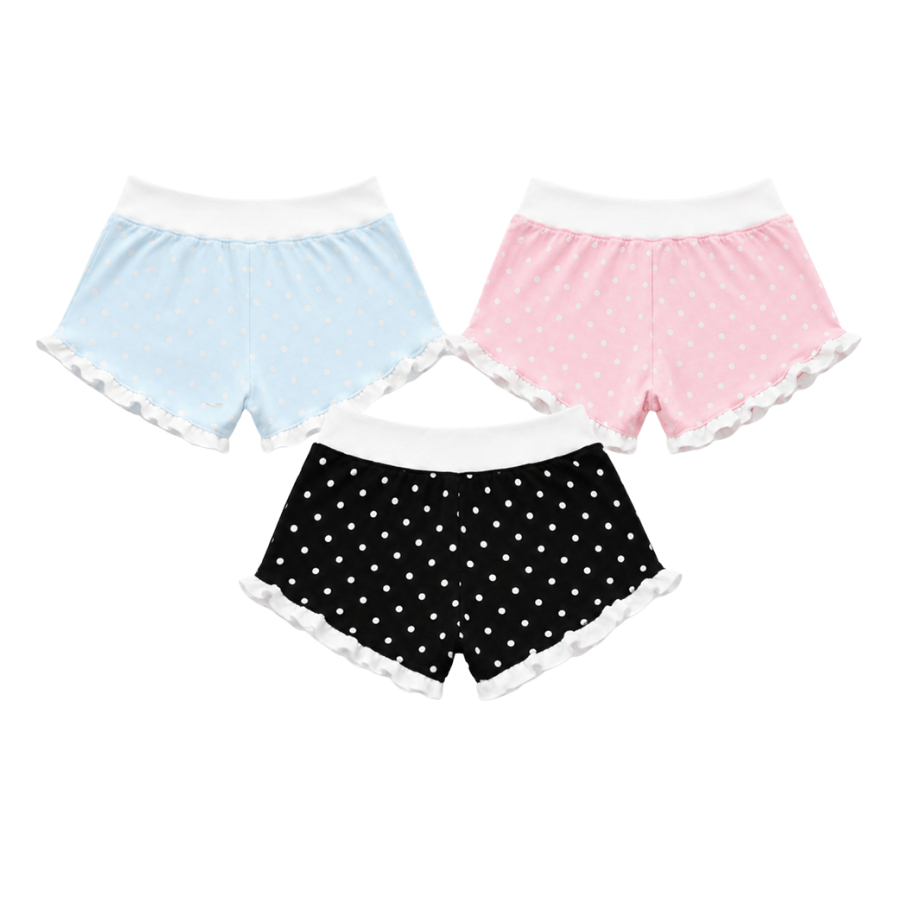 [NEW ARRIVAL] Quần Short Nữ Hoạ Tiết Chấm Bi Thêu 