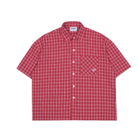 Áo Sơ Mi Caro Thêu Form Boxy Nam Nữ Unisex INSOMNIA - TS056