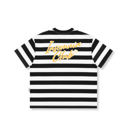 [NEW ARRIVAL] Áo Thun Sọc Thêu Đắp Chữ INSOMNIA Form Boxy Unisex - TS059