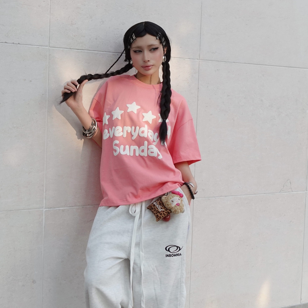 [BST HÈ 2026] Áo Thun Boxy 280GSM In Phồng Sunday INSOMNIA Local Brand Unisex - TS049