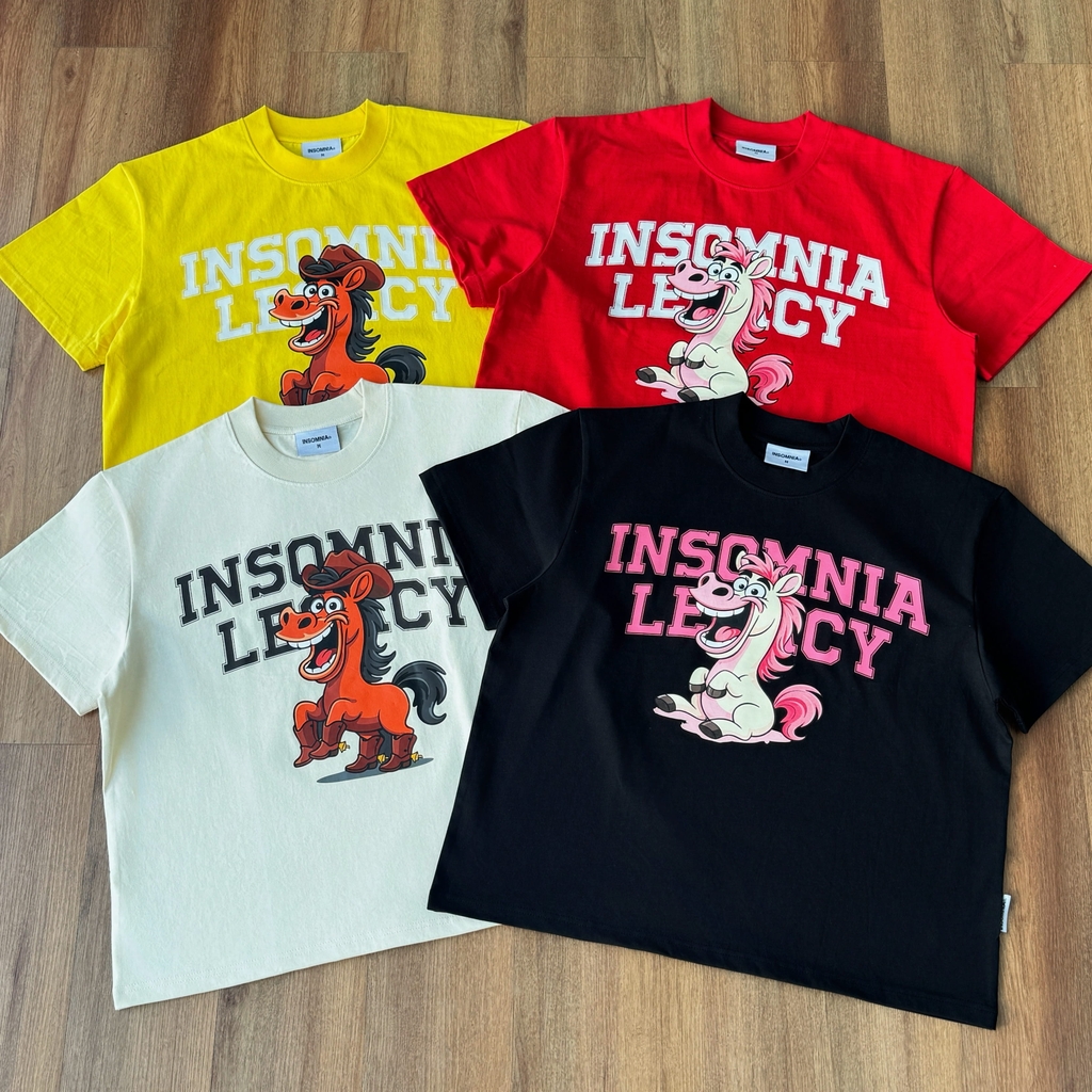 [NEW ARRIVAL] Áo Thun Boxy INSOMNIA LEGACY In Bính Ngọ Cotton Premium  - TS071