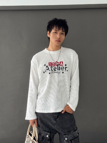 [NEW ARRIVAL] Áo Thun Long Sleeve Cotton Waffle In Lụa Trame ISMA Atelier - TS090
