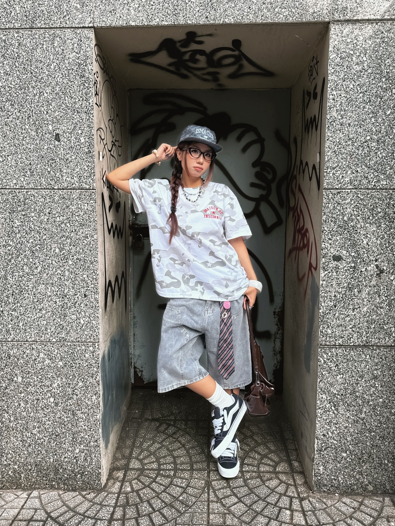 [NEW ARRIVAL] Áo Thun Boxy Camo MAISON DE INSOMNIA Club 250Gsm Cotton - TS075
