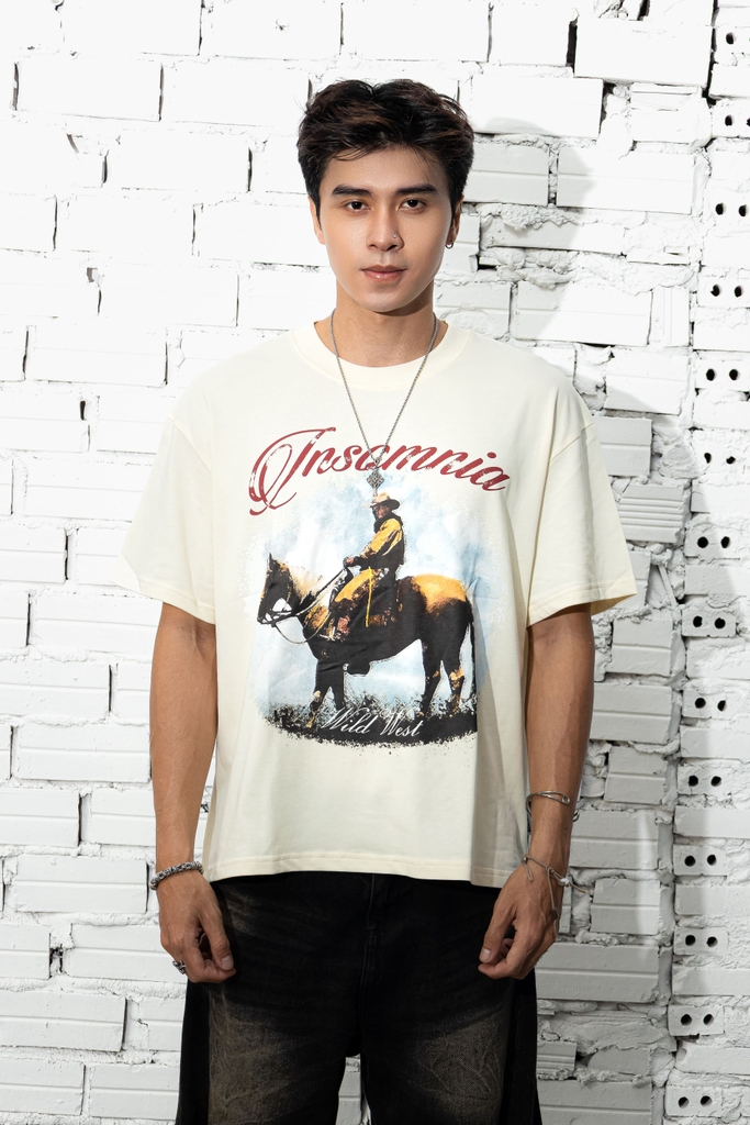 [NEW ARRIVAL] Áo Thun Boxy Cowboy INSOMNIA Local Brand Unisex - TS054