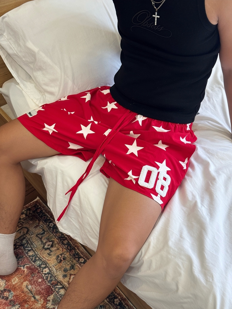 [NEW ARRIVAL] Quần Short Gió Nhăn Họa Tiết Ngôi Sao INSOMNIA 08 Form Ống Rộng Unisex - PS030